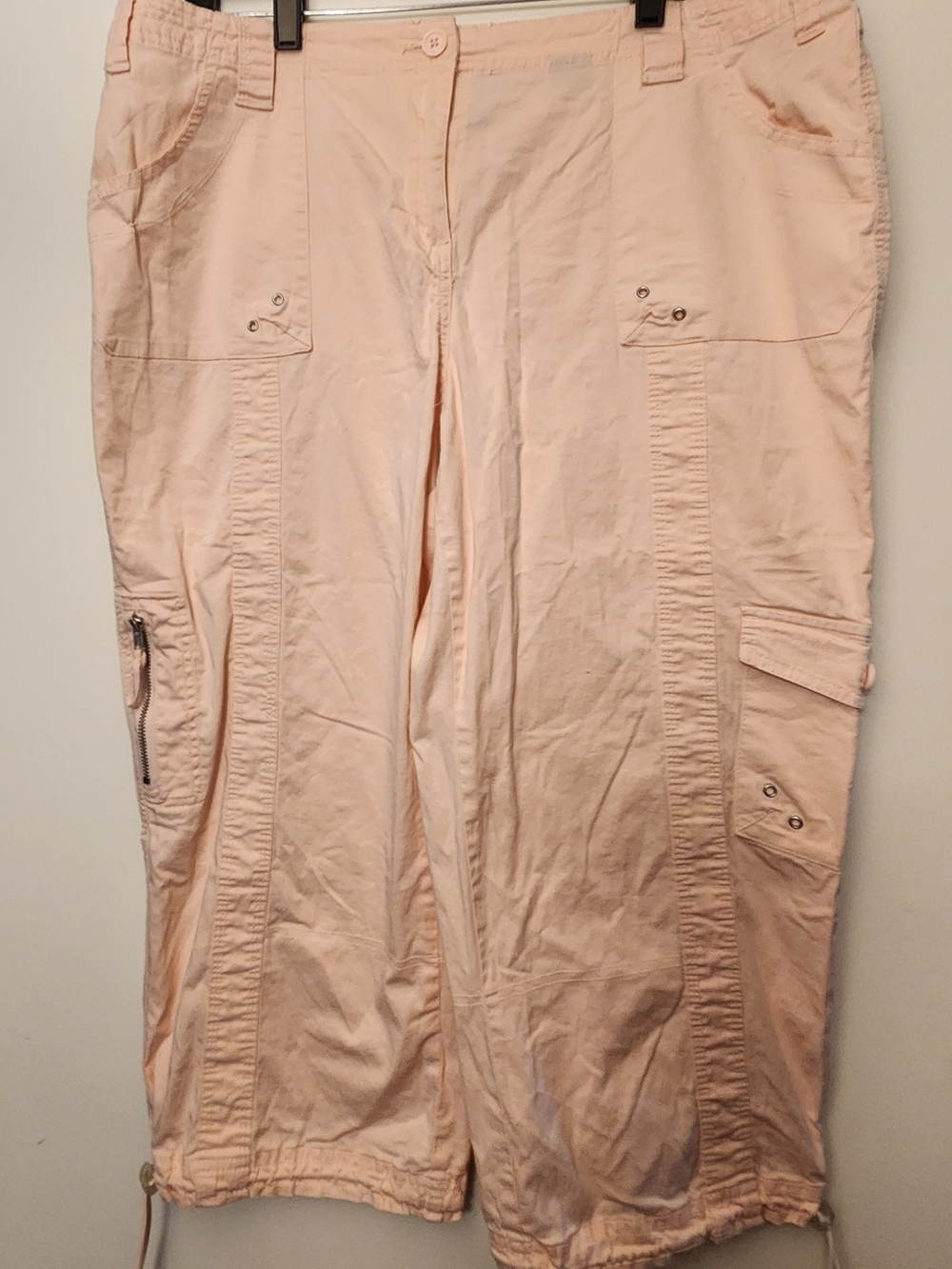 Style & Co. Women Light Pink Cargo Capris